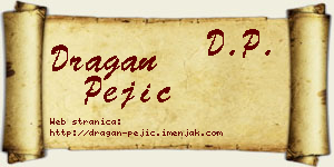 Dragan Pejić vizit kartica